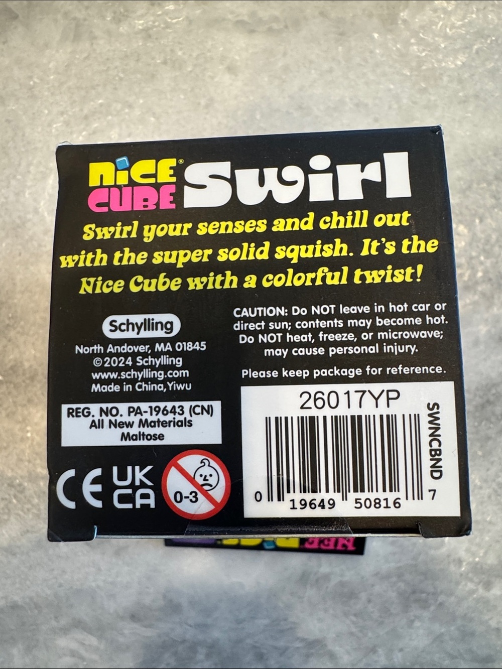 Nice Cube Swirl Super Solid Squish - Purple & Pink - Picture 5 of 5